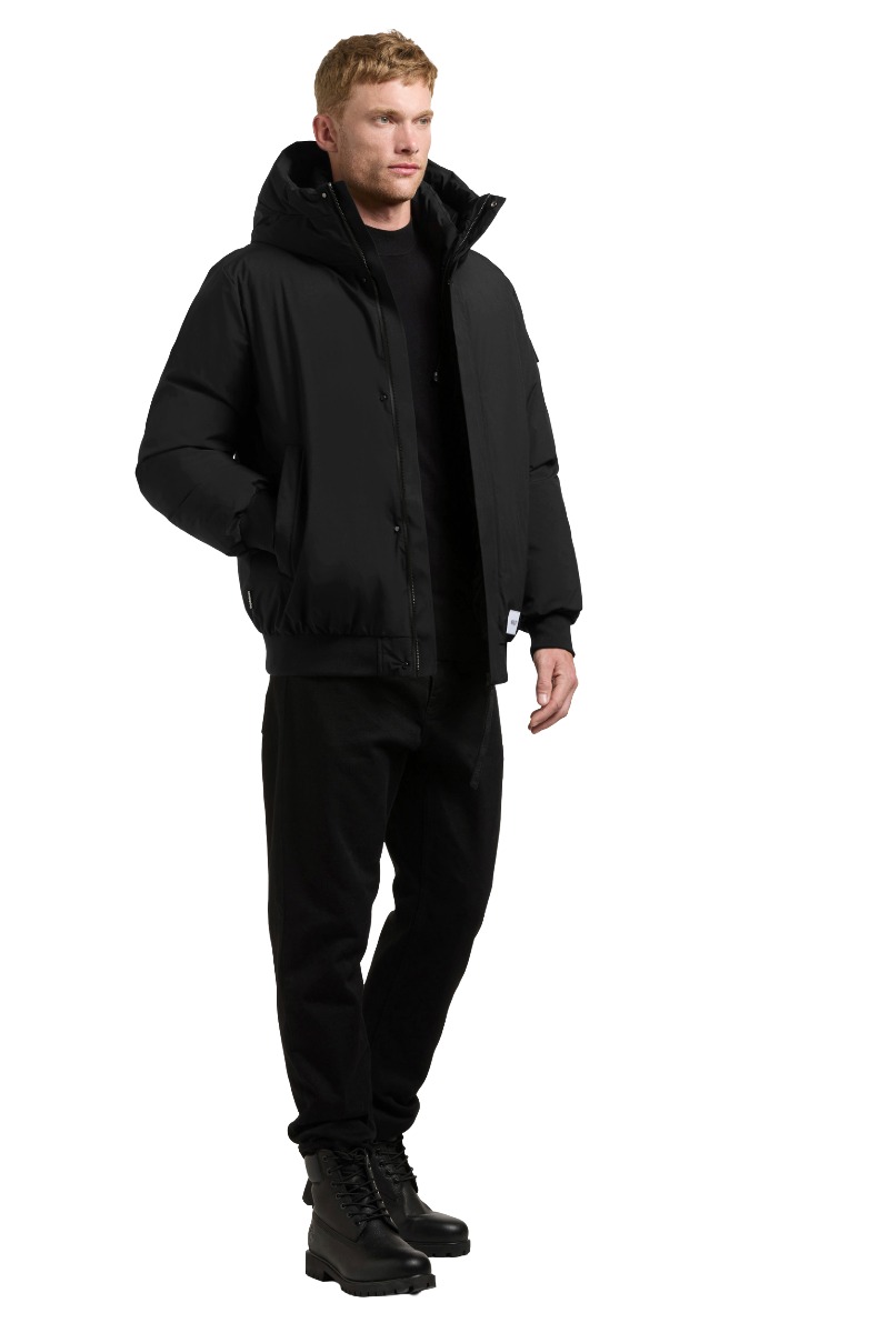 Khujo BENSON Herren Winterjacke im Blouson-Stil mit Kapuze
