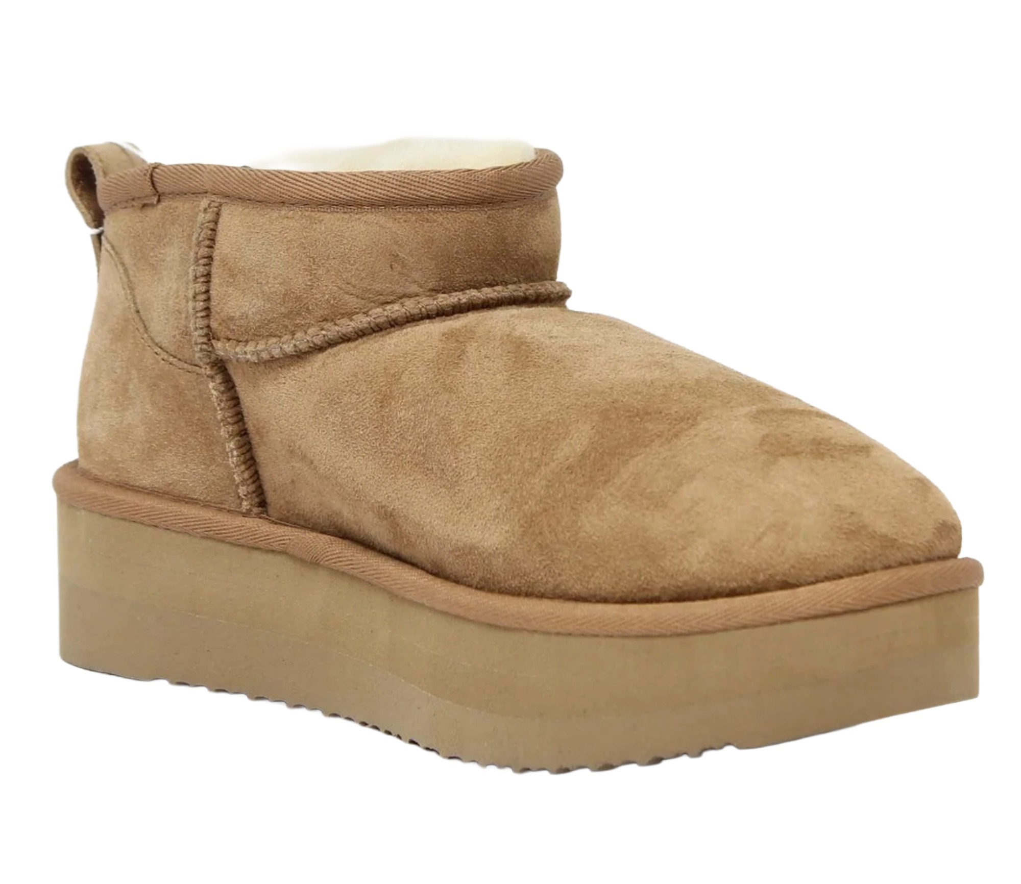 Mary & Co Shoes Damen Lammfell Plateau Boots 