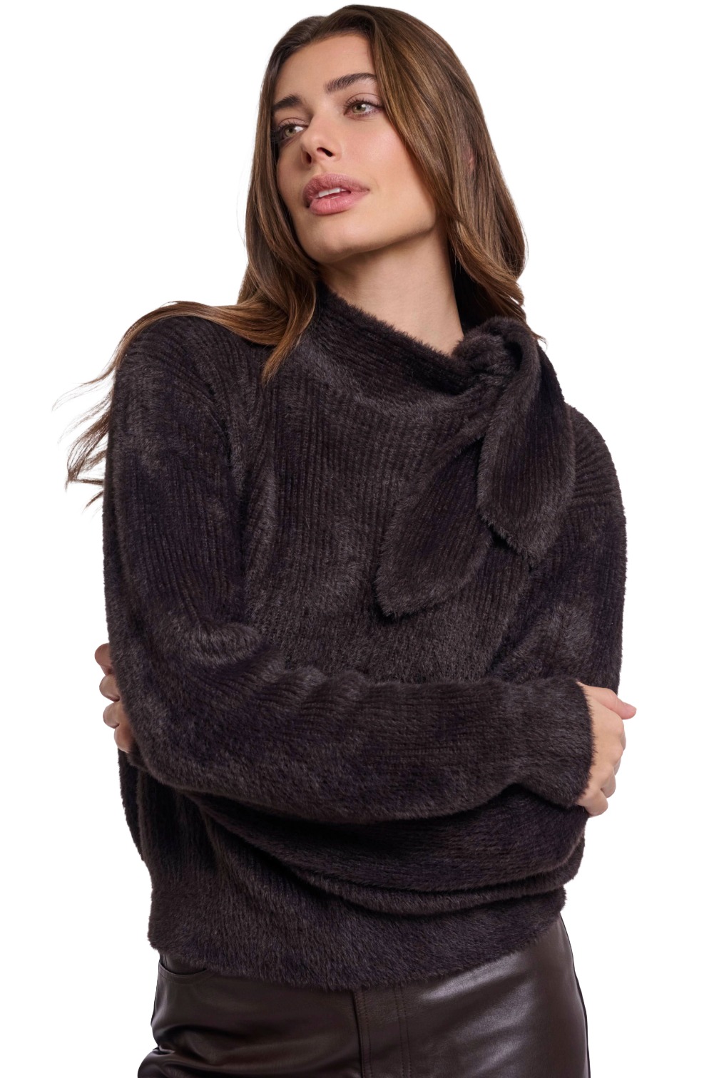 Rino & Pelle „Griselda“ Damen Pullover mit Schleifenkragen