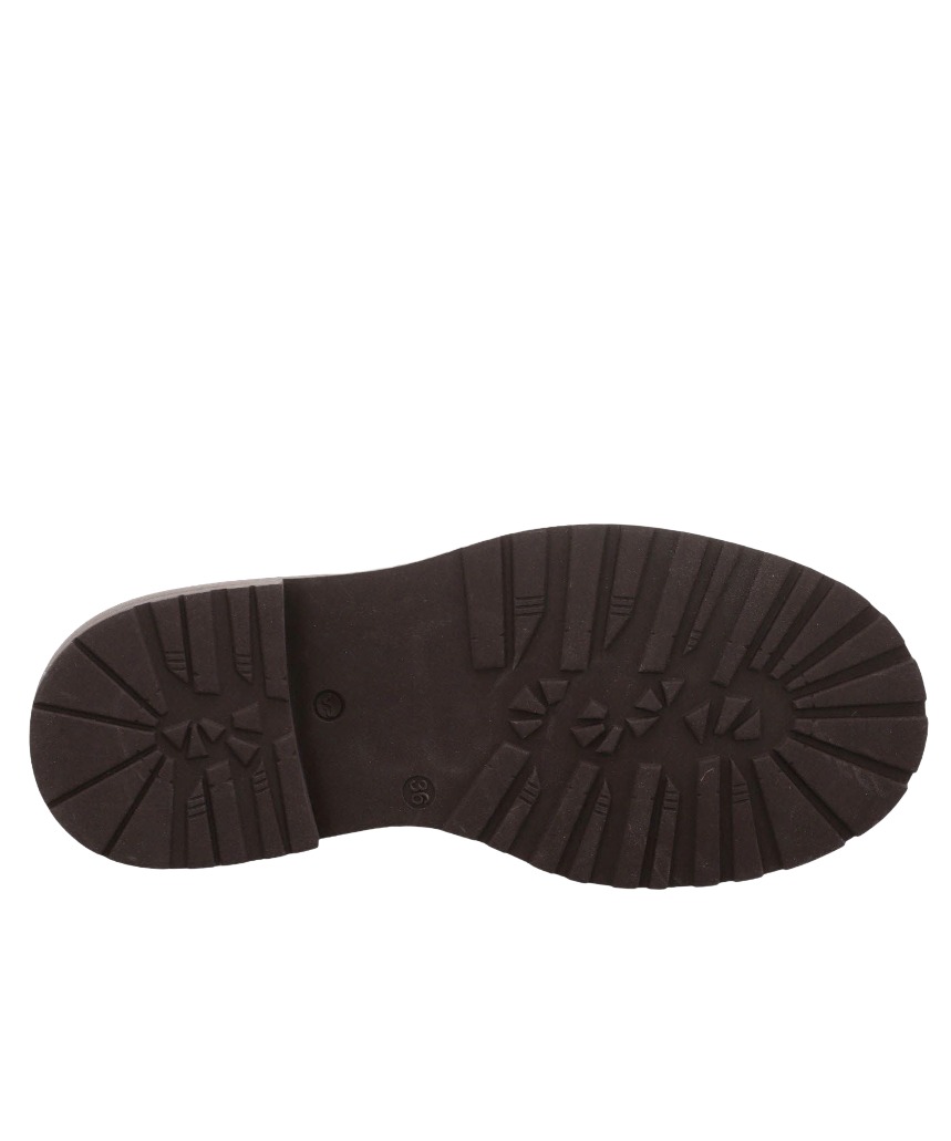 Apple of Eden Maya 87 Damen Leder Schnürstiefelette mit Profilsohle & Reißverschluss