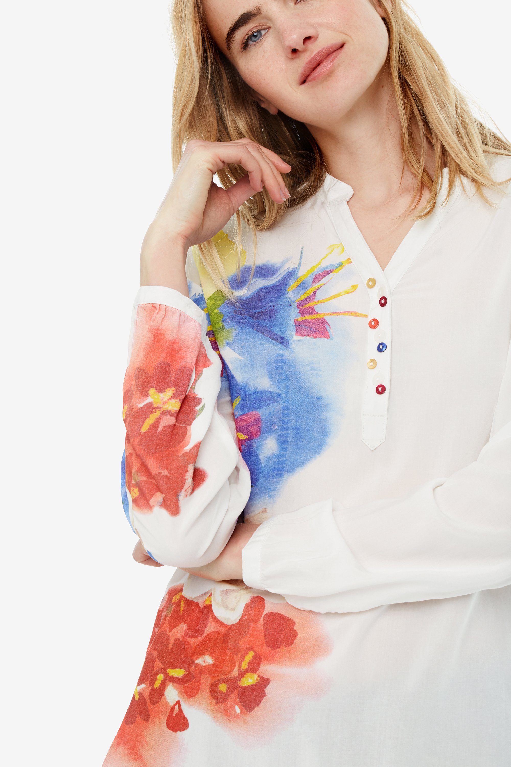 Desigual Blus Ibiscus Damen Bluse