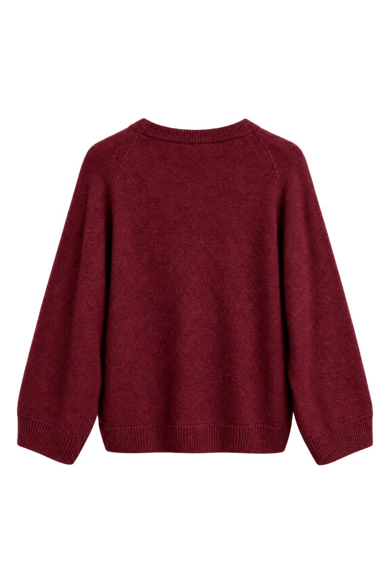 Damenpullover aus Alpaka-Wollmix mit Rundhals