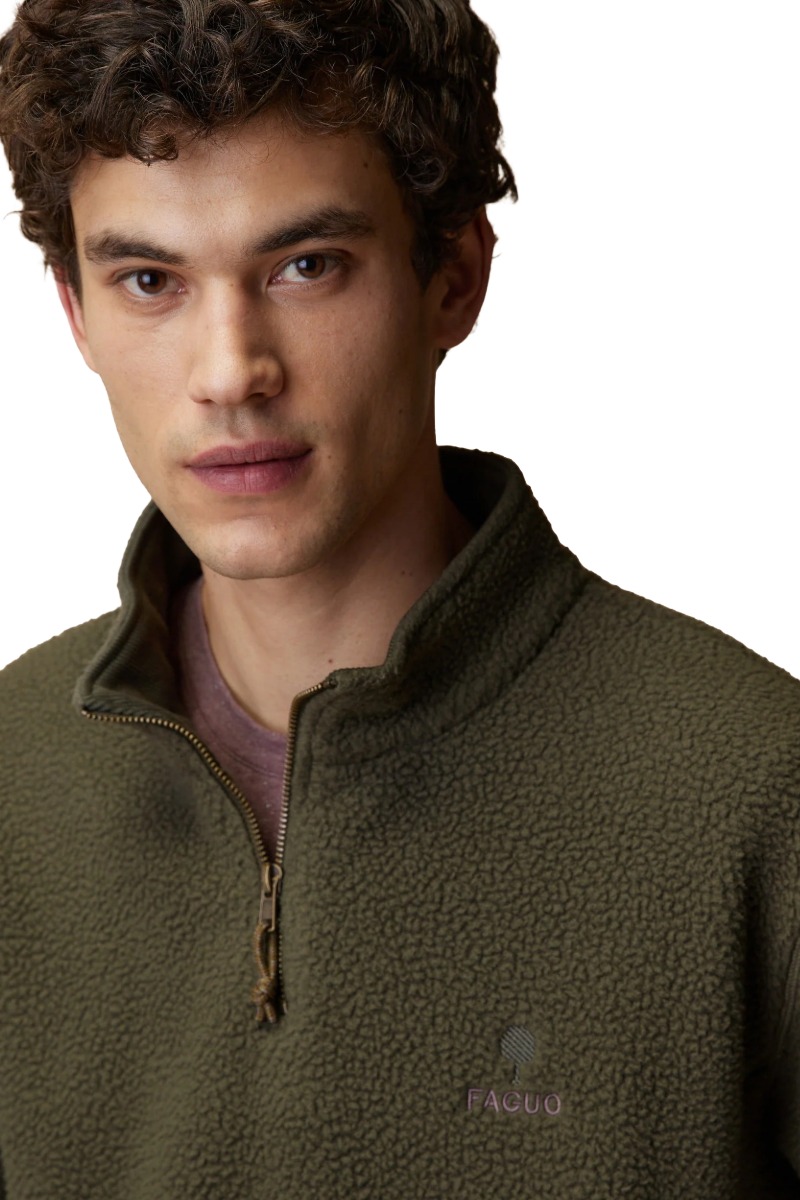 Faguo Aubiac Herren Teddy-Fleece Pullover
