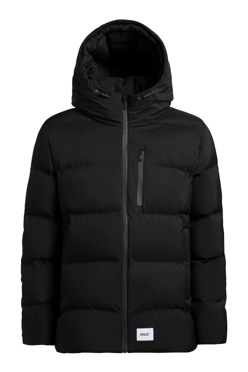 Khujo SILAS Herren Puffer-Steppjacke mit Kapuze und Brusttasche