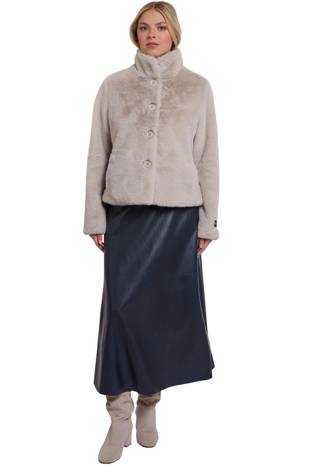 Rino & Pelle Vie kurze Damen Plüschjacke