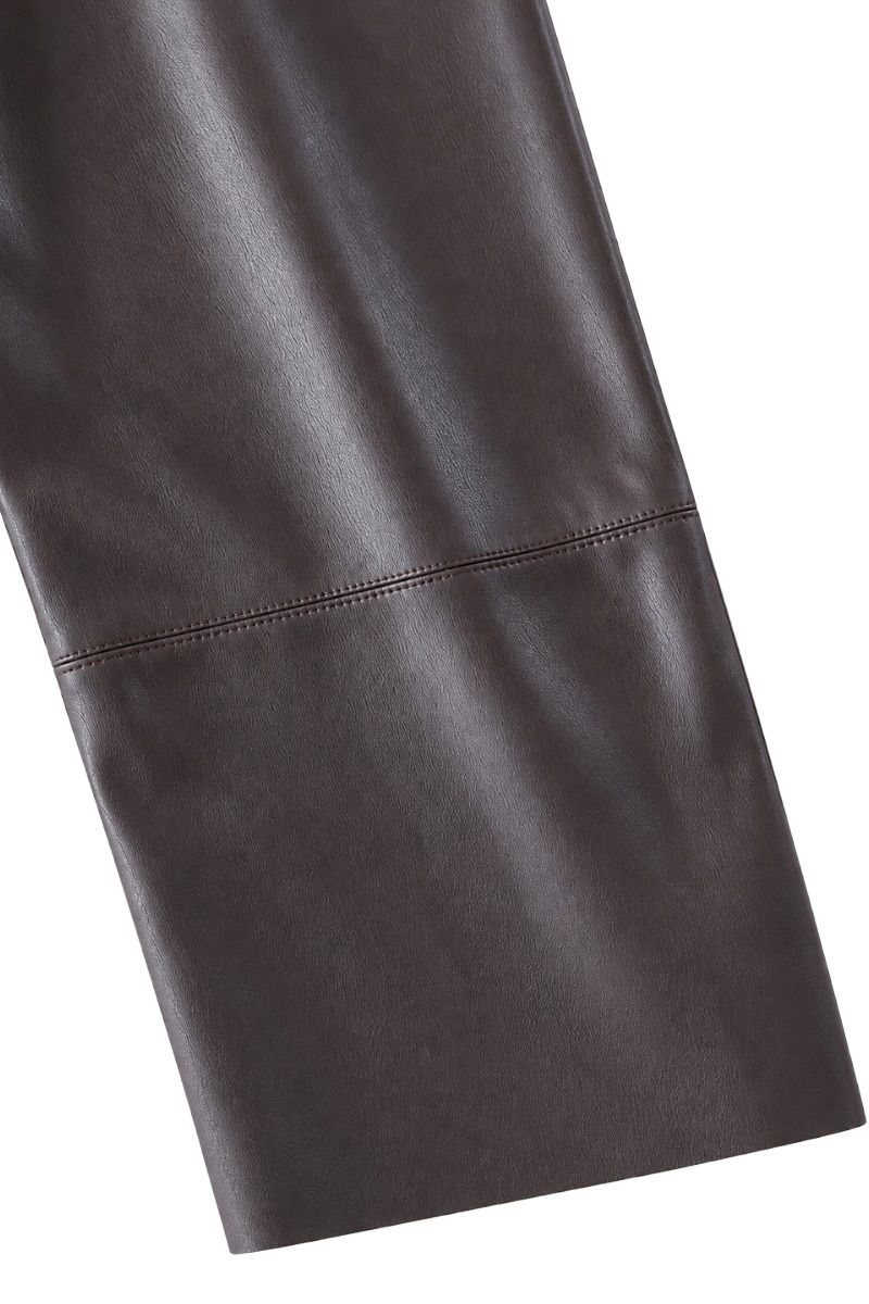 Kunstlederhose konisch mit Gummibund