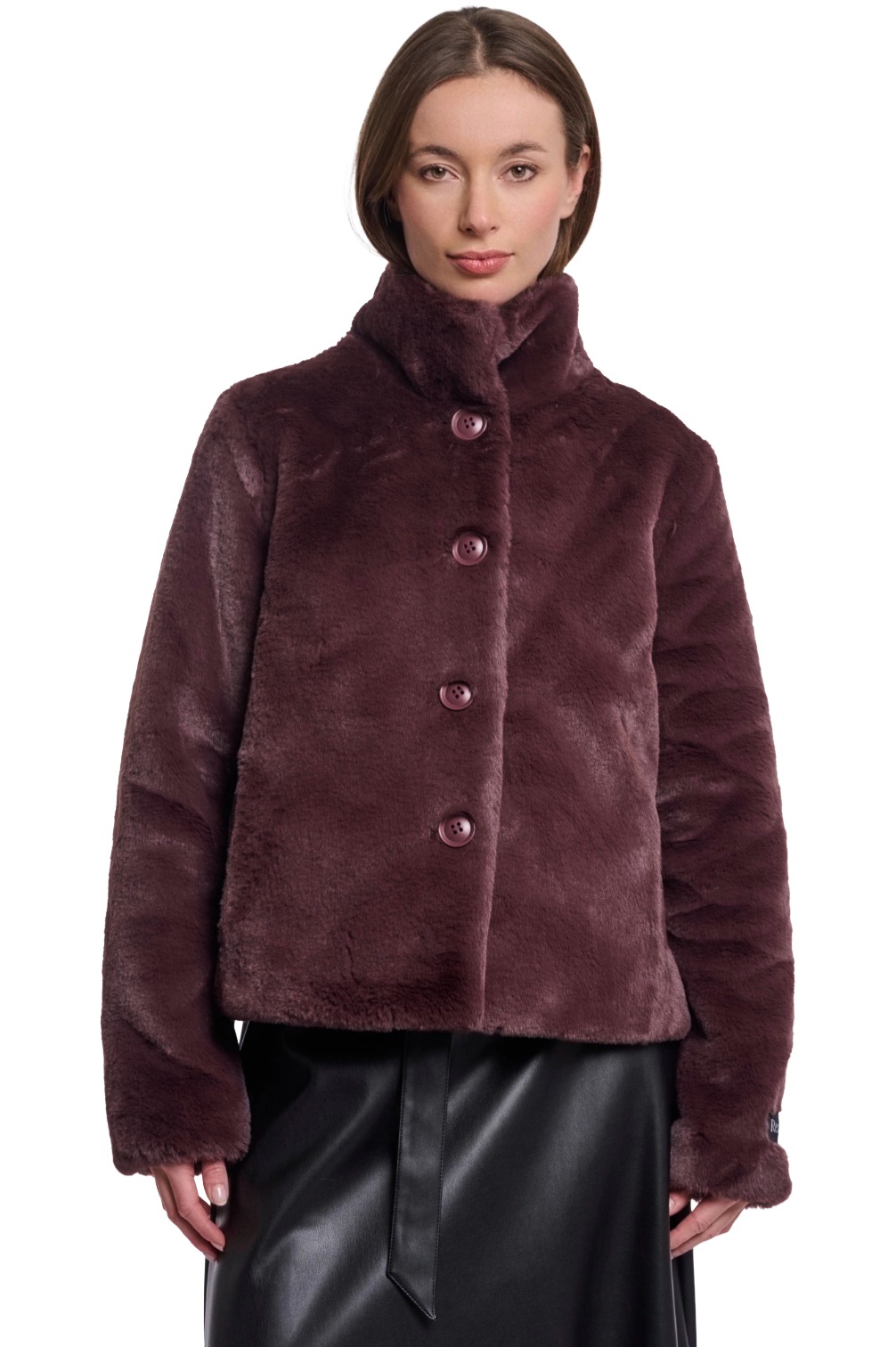 Rino & Pelle Vie kurze Damen Plüschjacke