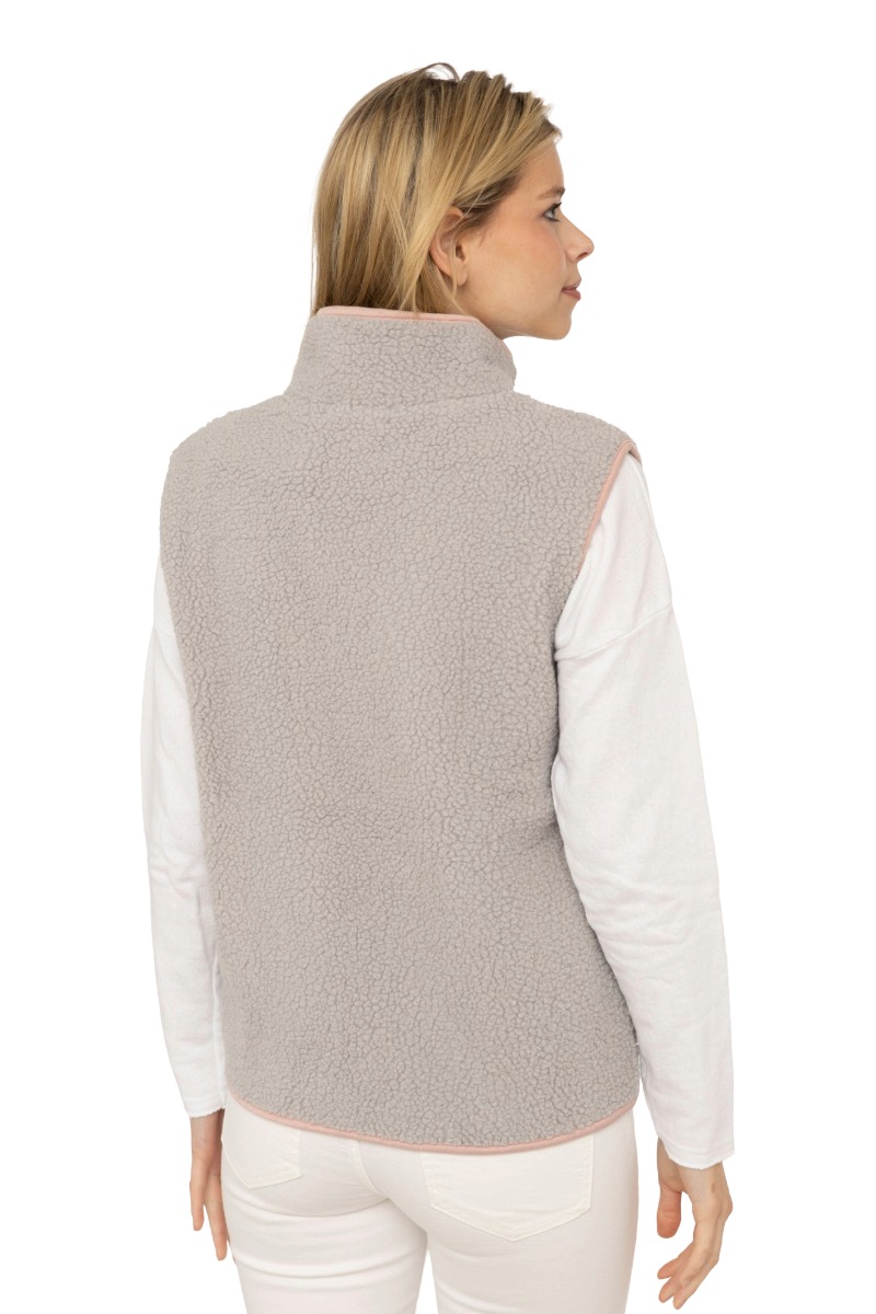 Zwillingsherz Leo Herzpatch Damen Teddyweste