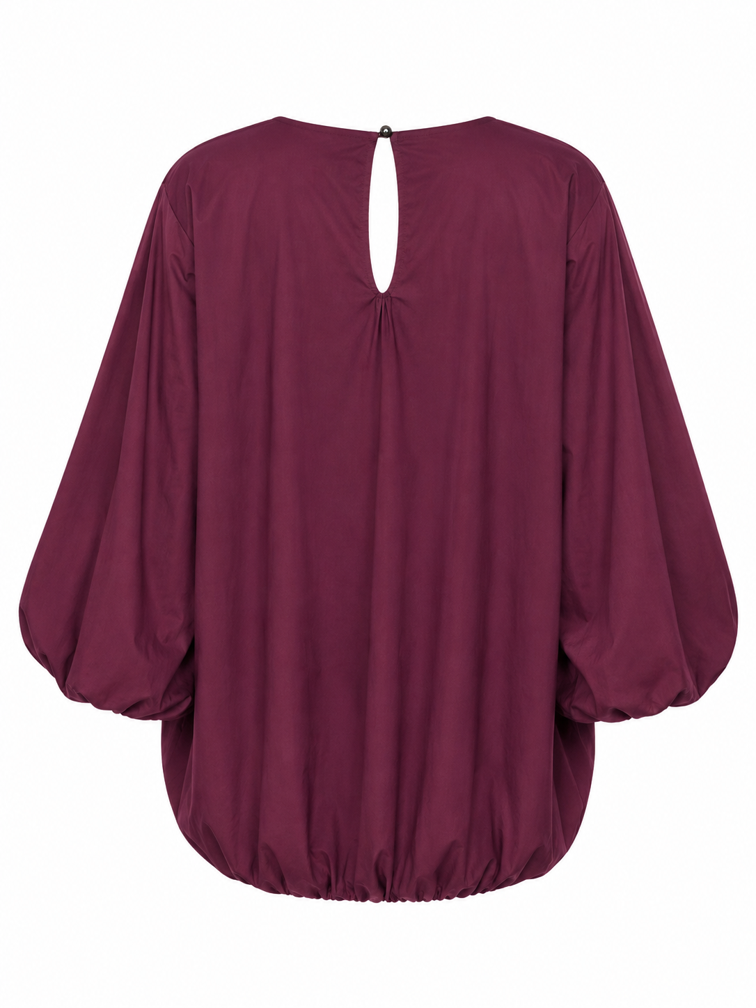 Ballonbluse mit Rundhals