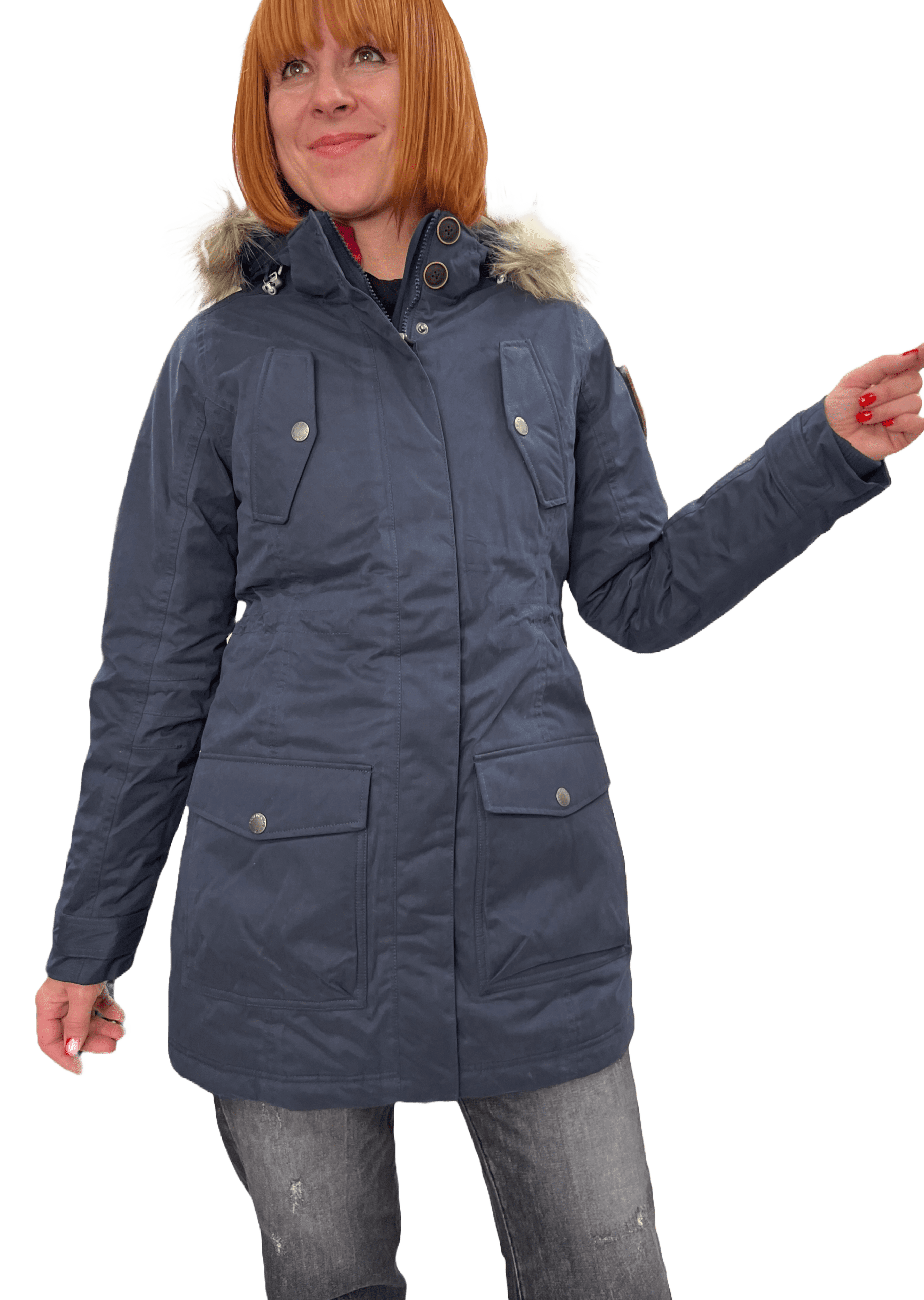 Arqueonautas 234425 Damen Parka mit Kompass