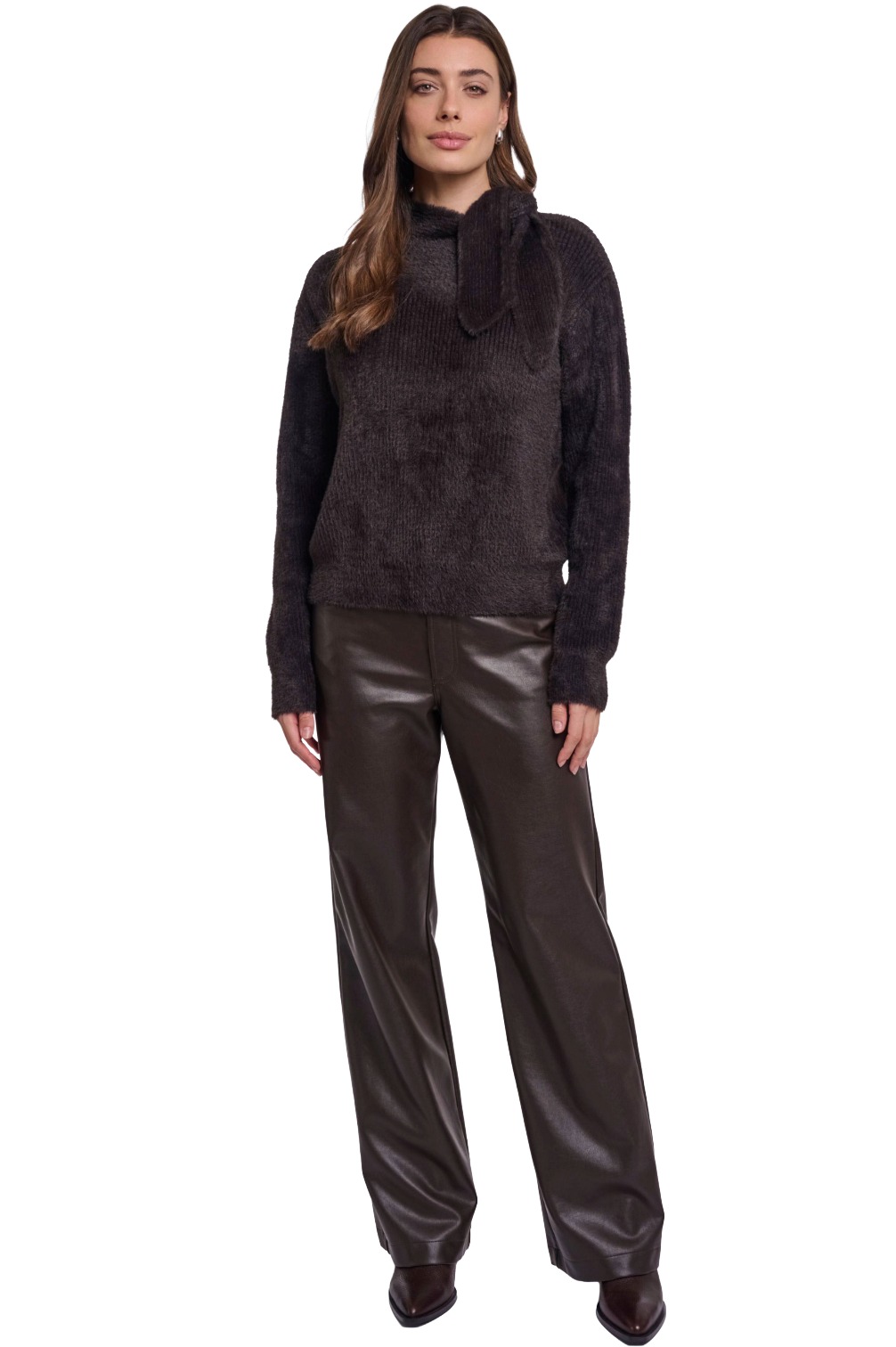 Rino & Pelle „Griselda“ Damen Pullover mit Schleifenkragen