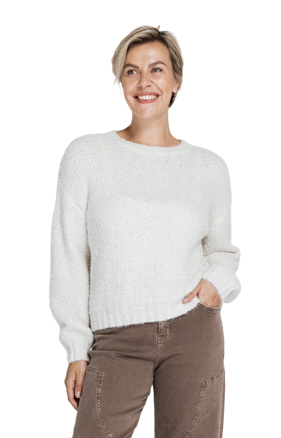 Zhrill Ussa Strickpullover - weicher Strukturstrick mit lässiger Passform