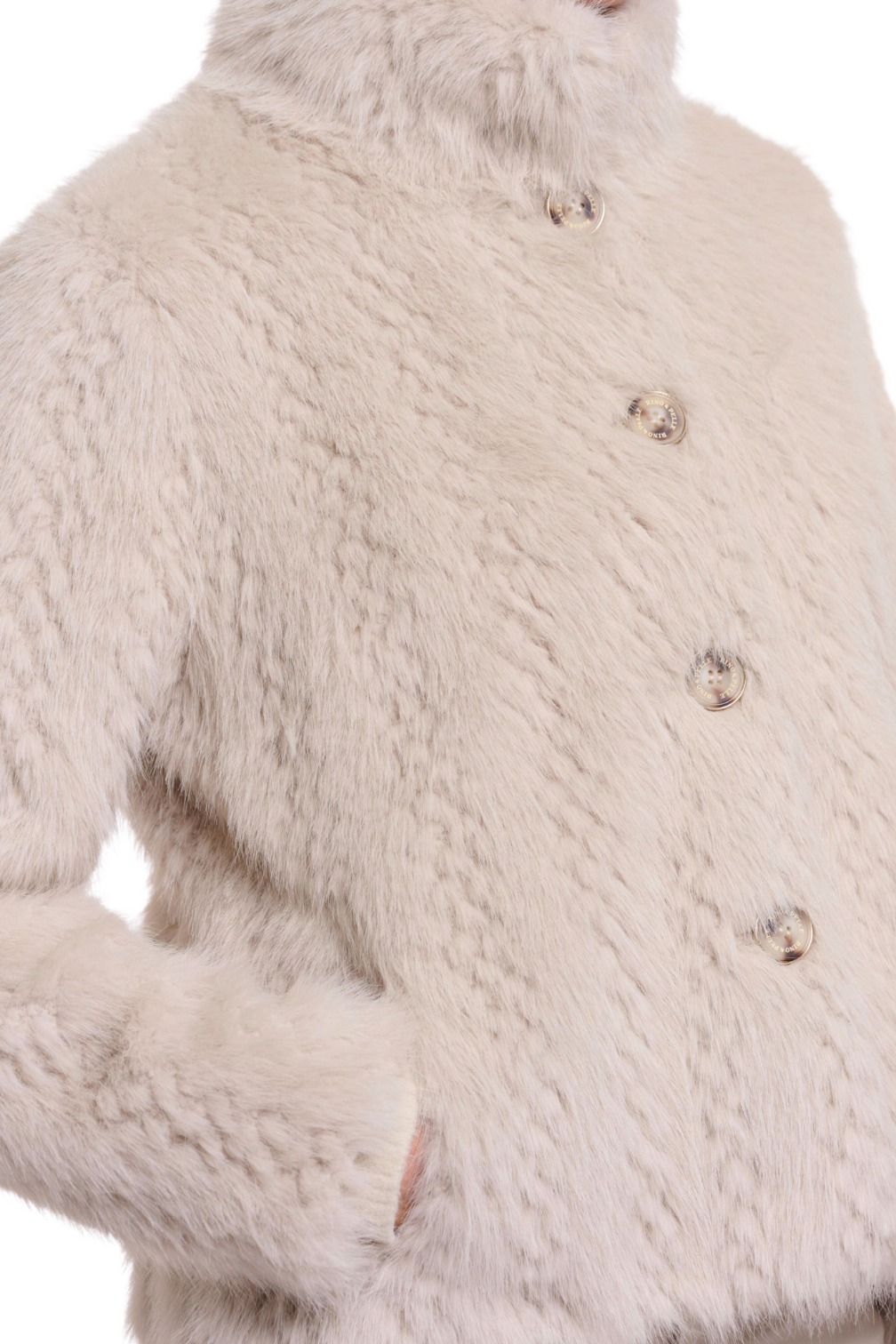 Rino & Pelle Vie Damen Kunstfelljacke mit Design