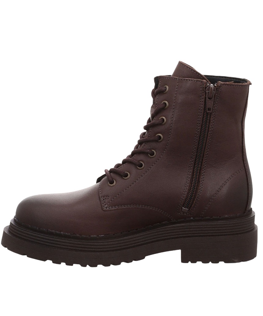 Apple of Eden Maya 87 Damen Leder Schnürstiefelette mit Profilsohle & Reißverschluss
