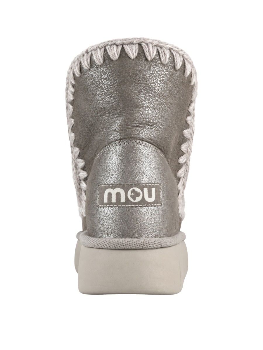 MOU Eskimo 18 Bounce Stone Metallic – Damen Lammfell Boots