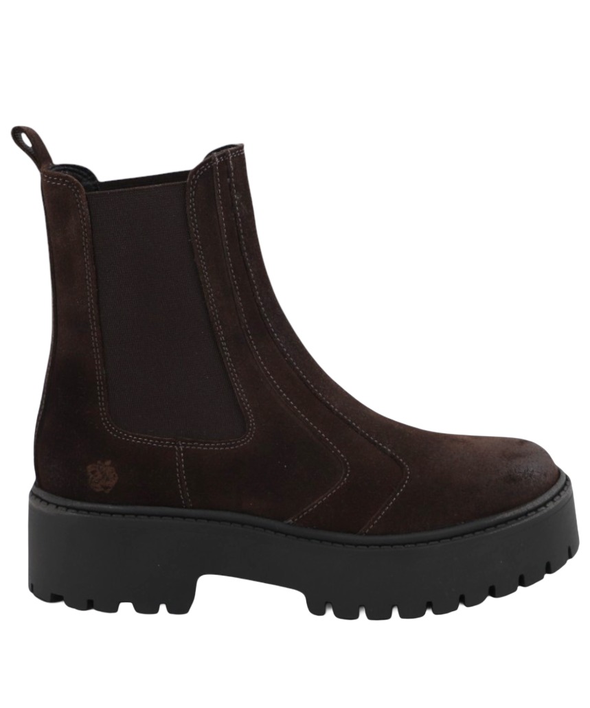 Apple of Eden Clayton 87 Damen Chelsea Boots aus Veloursleder