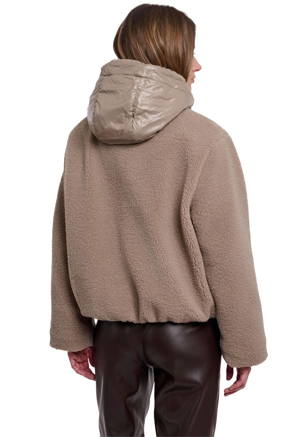 Rino & Pelle Jayla Damen Teddyjacke mit Kapuze