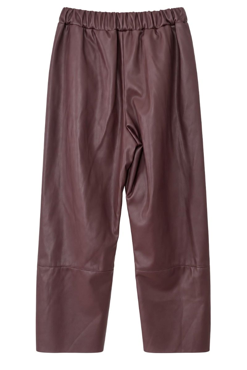 Kunstlederhose konisch mit Gummibund