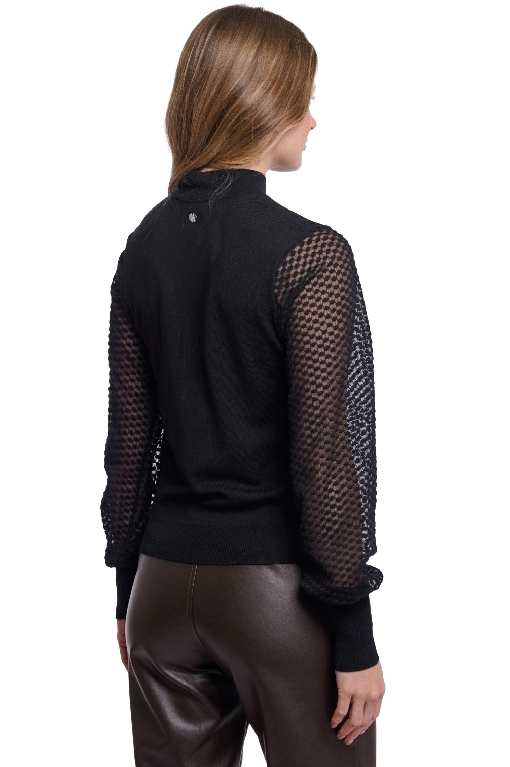 Rino & Pelle Kalinka Damen Pullover mit transparenten Ärmeln