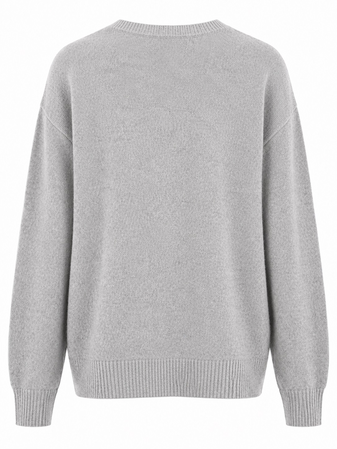 Feiner Strickpullover mit V-Ausschnitt aus Lanawolle & Kaschmir