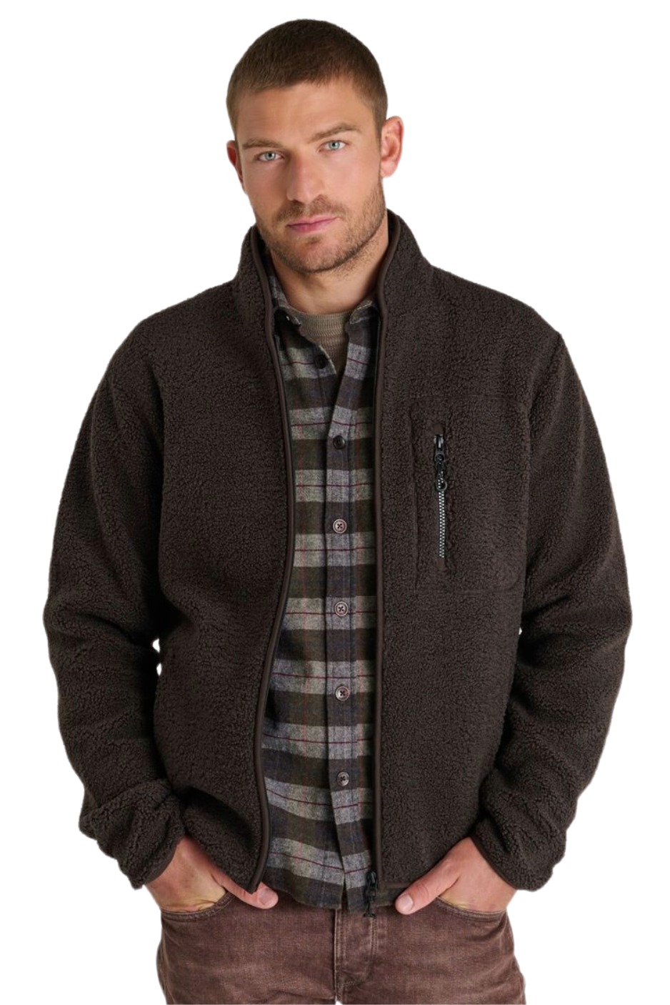 Le Temps des Cerises Ceno Herren Teddy Fleecejacke
