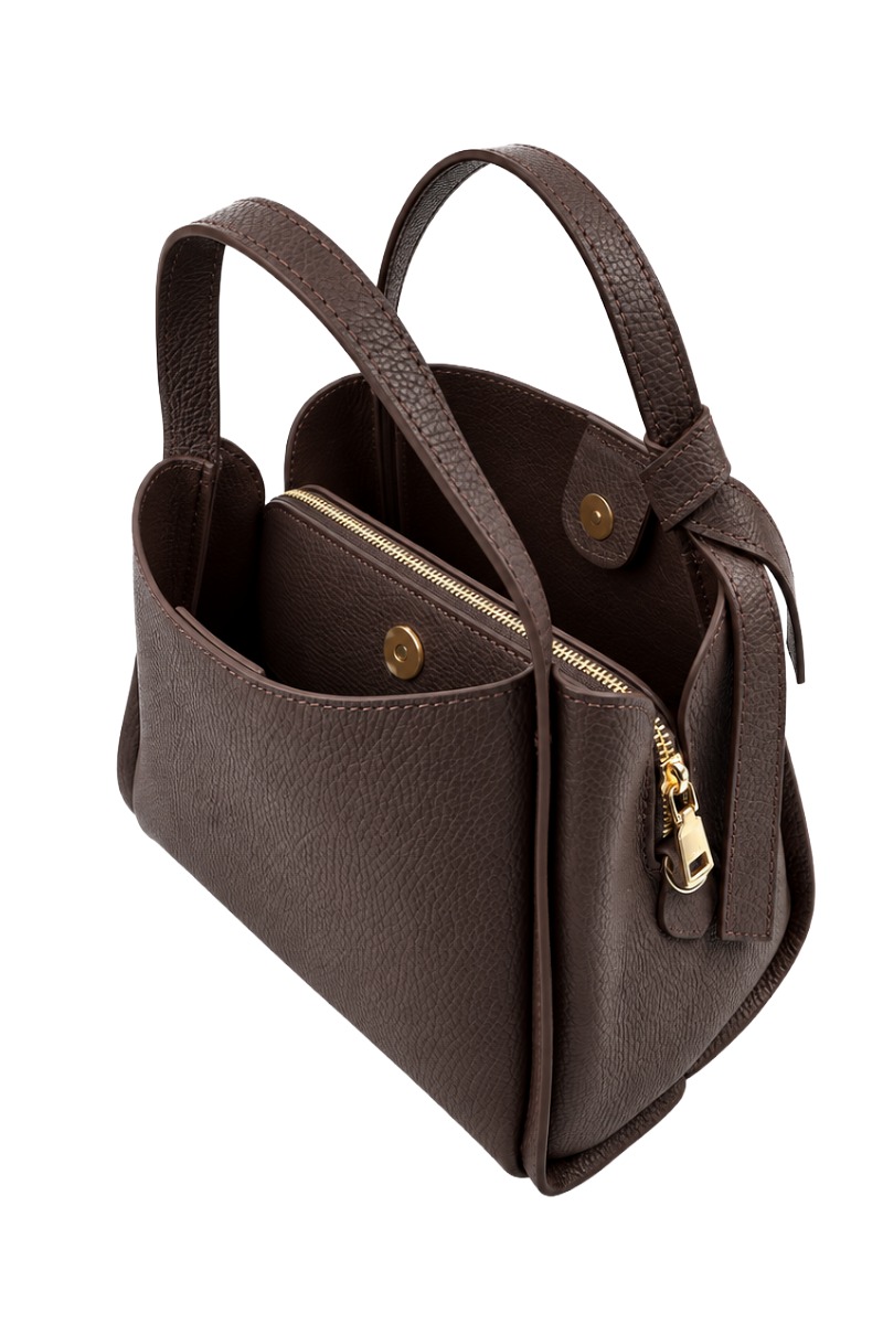 Leder Henkeltasche 428 3-in-1 mit Schulterriemen