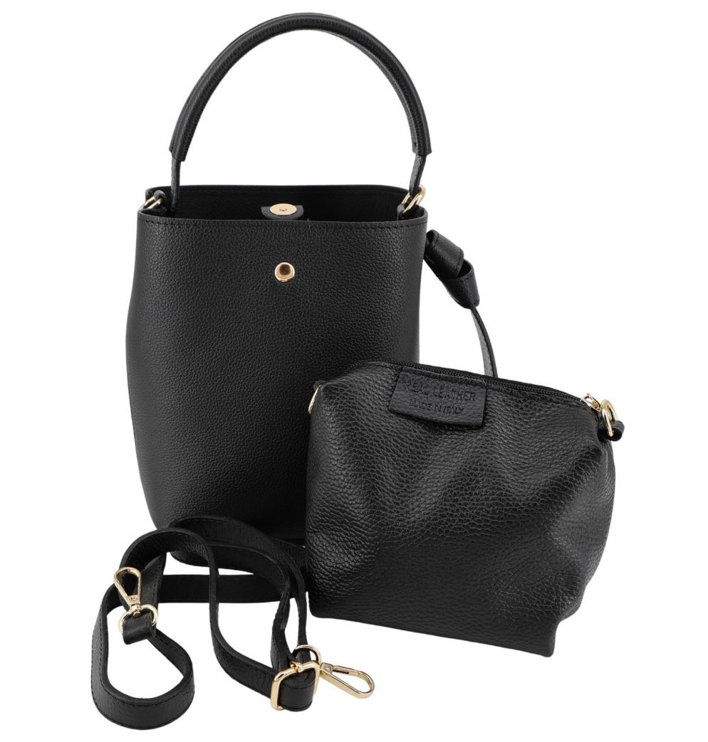 Elegante Henkel-Tasche mit Innentasche und Schultergurt