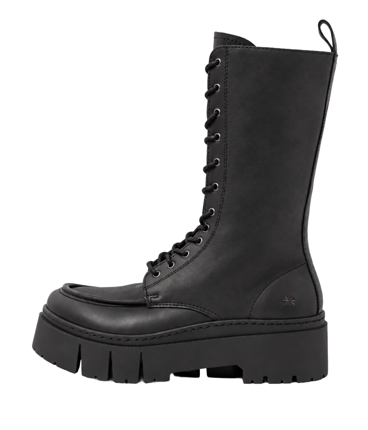 The Art Company Roma Leeds Damen Schnürstiefel im Chunky Combat Boots mit markanter Plateausohle