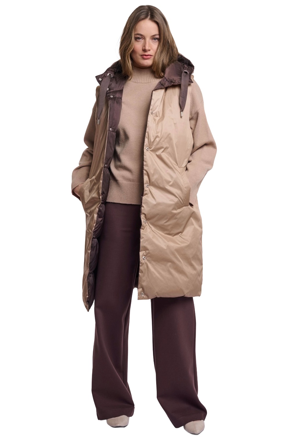 Rino & Pelle Logan lange Puffer-Steppweste