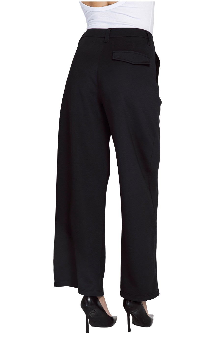 Zhrill Greta Damen Bundfaltenhose mit weitem Bein