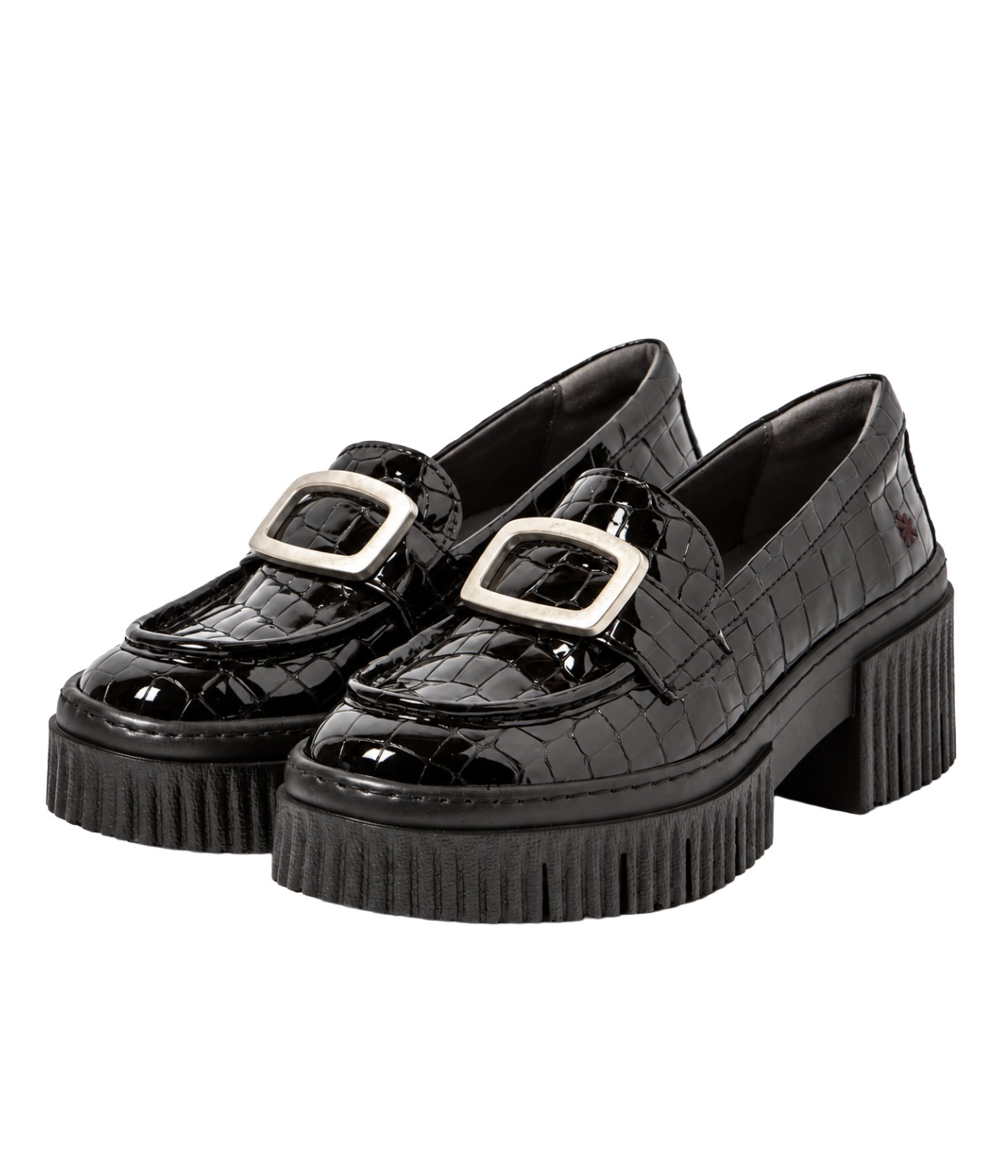 The Art Company YORK Chunky Loafer Croku Lack -mit Plateausohle