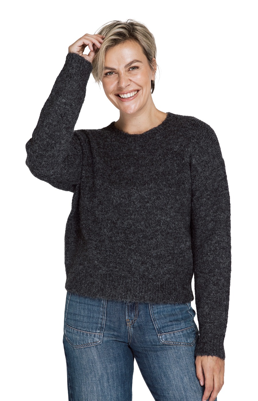 Zhrill Amihan Strickpullover - weicher Pullover mit Rundhalsausschnitt