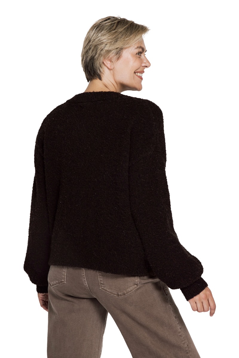 ZHRILL Strickjacke Ted – weicher Bouclé Cardigan