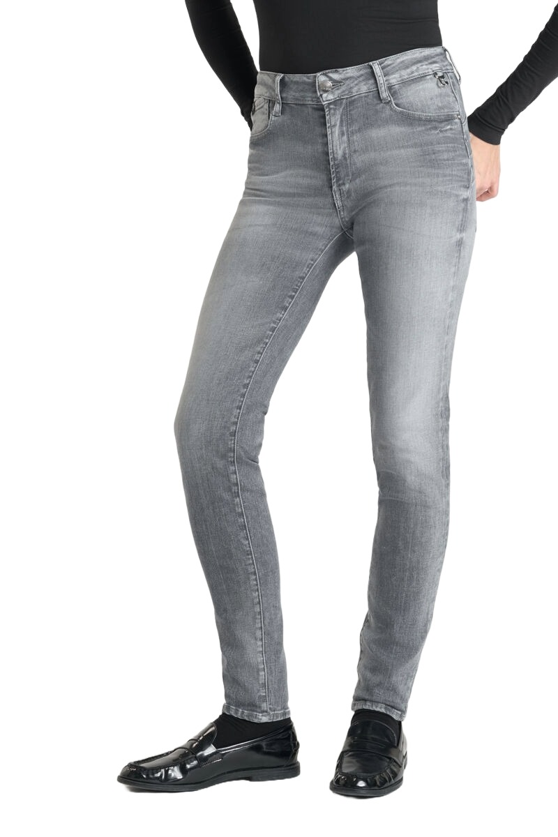 Pulp High Waist Jeans in grau von Le Temps des Cerises