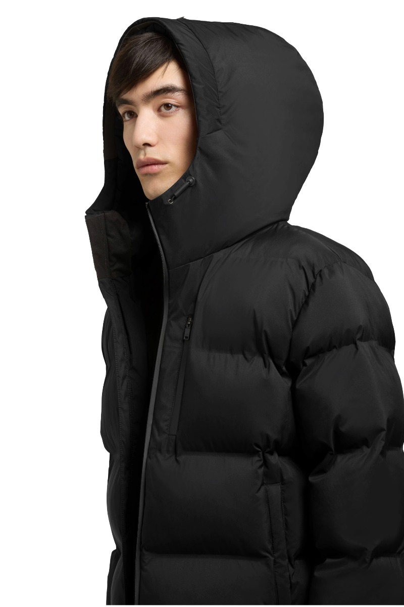 Khujo SILAS Herren Puffer-Steppjacke mit Kapuze und Brusttasche
