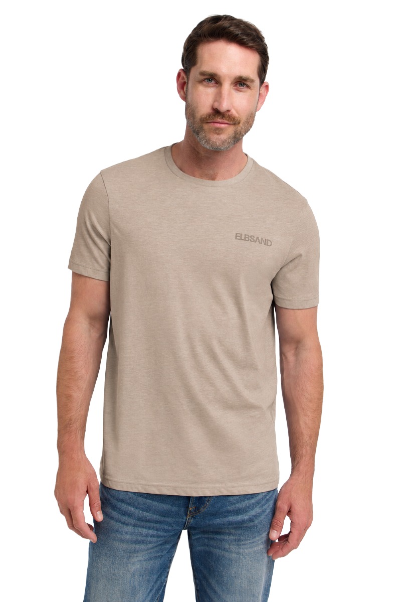 Elbsand Tian Herren T-Shirt mit Logo-Details