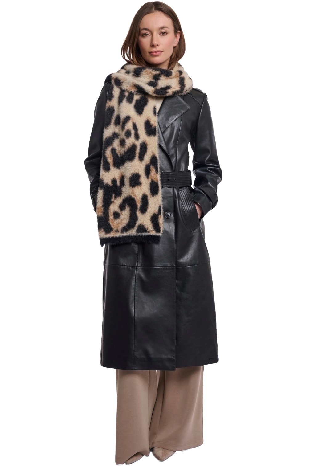 Rino & Pelle Tuli Damen Schal im Leo-Look