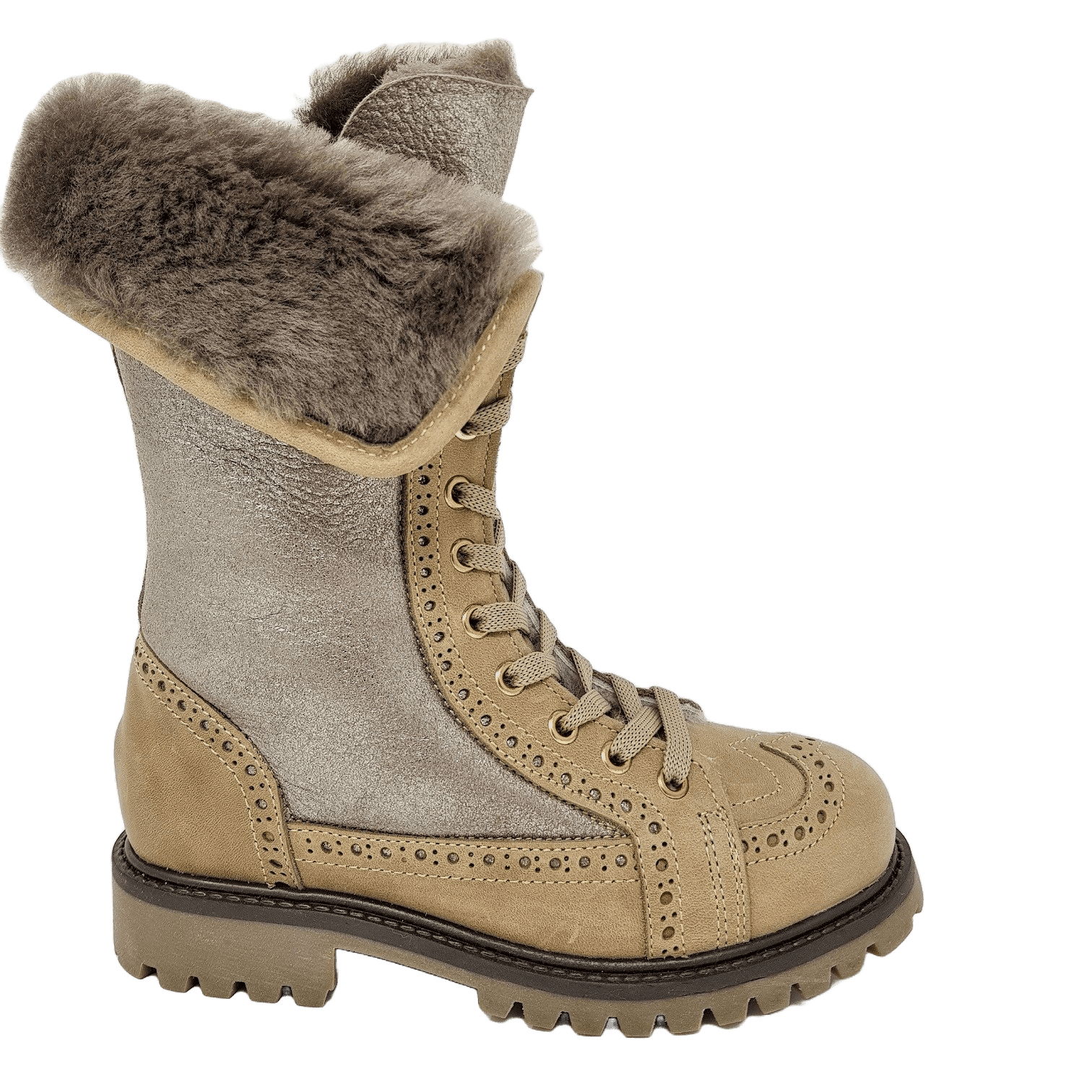 Zecchino d´Oro A24-2490 1088 Mädchen Lammfell Schnürstiefel