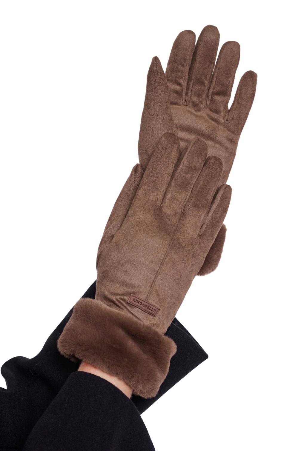 Rino & Pelle Danzo Damen Handschuhe mit Kunstfellbesatz