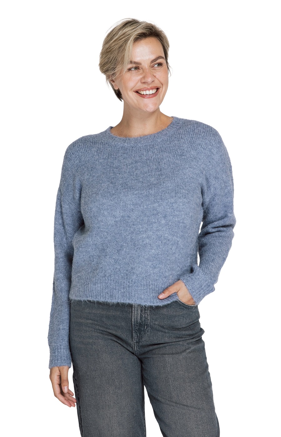Zhrill Amihan Strickpullover - weicher Pullover mit Rundhalsausschnitt