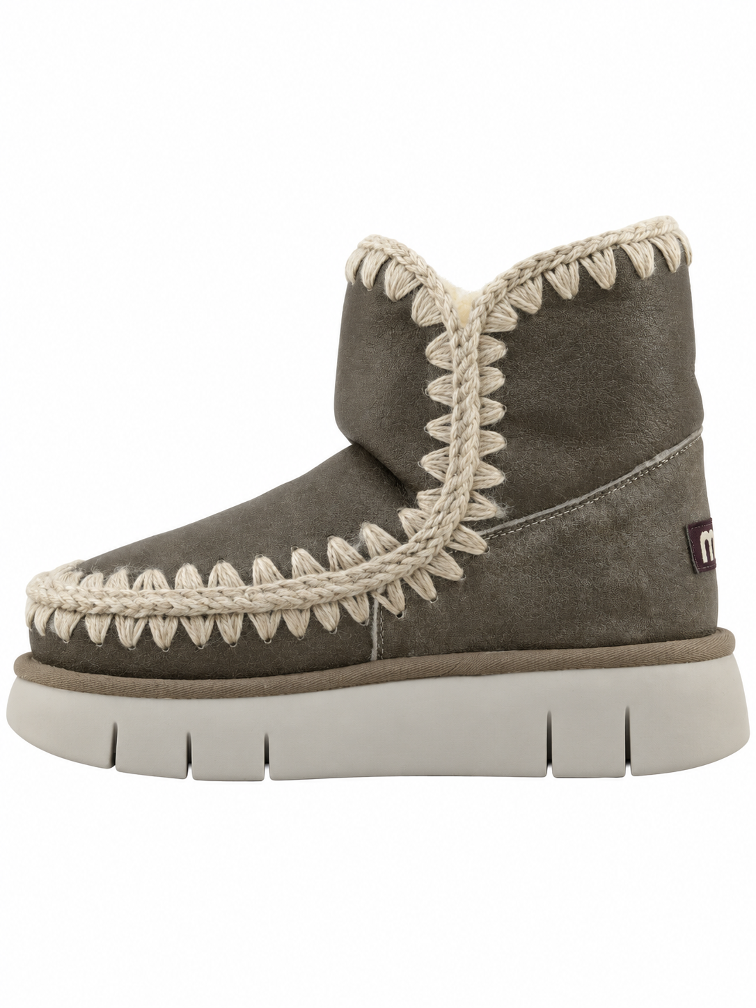 MOU Eskimo 18 Bounce vintage – Damen Lammfell Boots mit Plateausohle