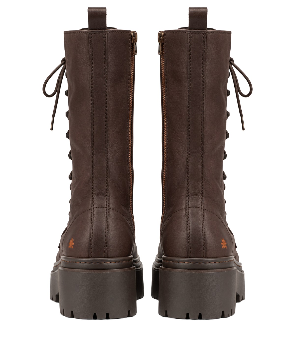 The Art Company Roma Leeds Damen Schnürstiefel im Chunky Combat Boots mit markanter Plateausohle