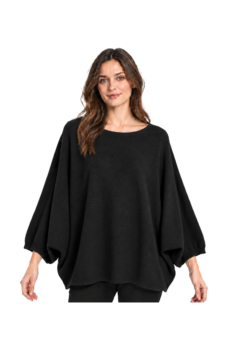 Oversized Feinstrickpullover mit Dolman Ärmeln