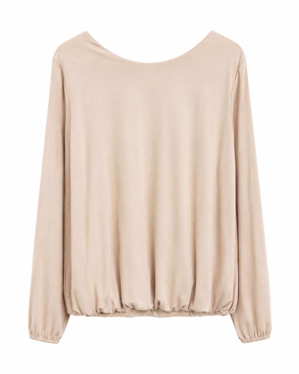 Damen Ballonshirt mit Rundhals