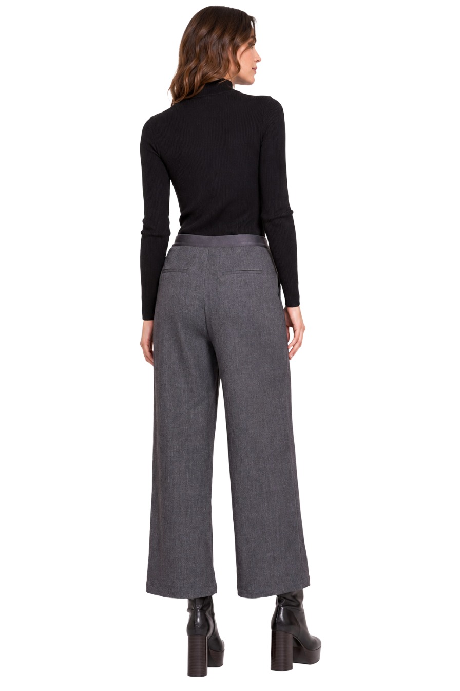 Zhrill Kelli Damen Hose mit weitem Bein & Bundfalten