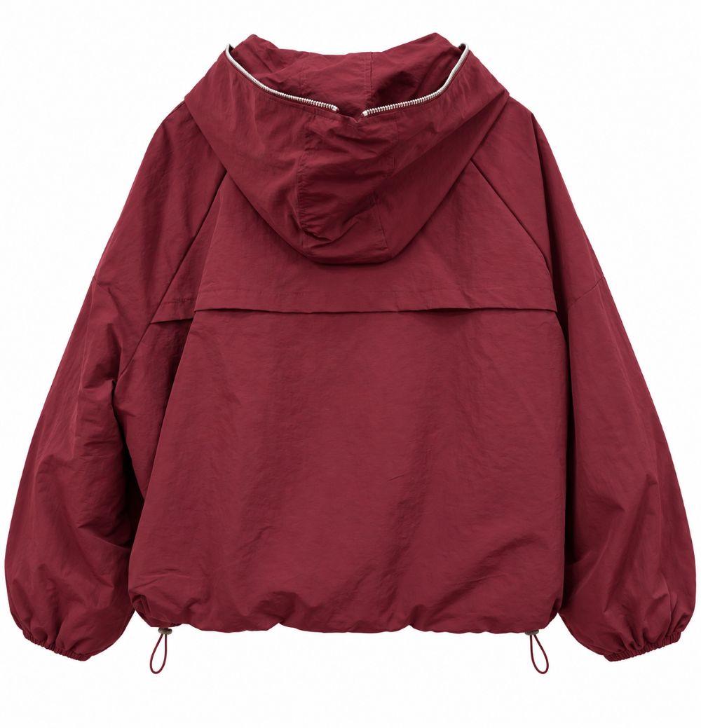 Damen-Blousonjacke mit Kapuze und Tunnelzug
