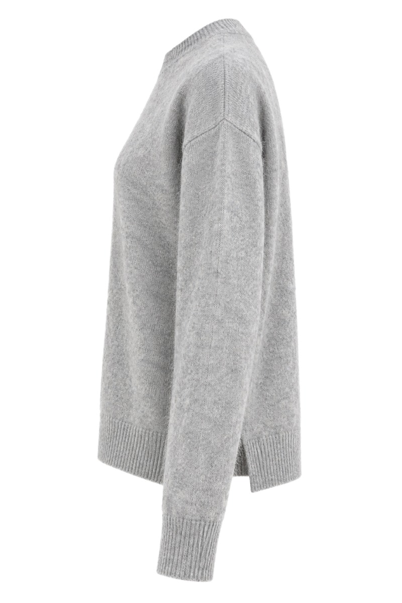 Feiner Damen Strick Pullover mit Rundhals aus Lanawolle & Kaschmir