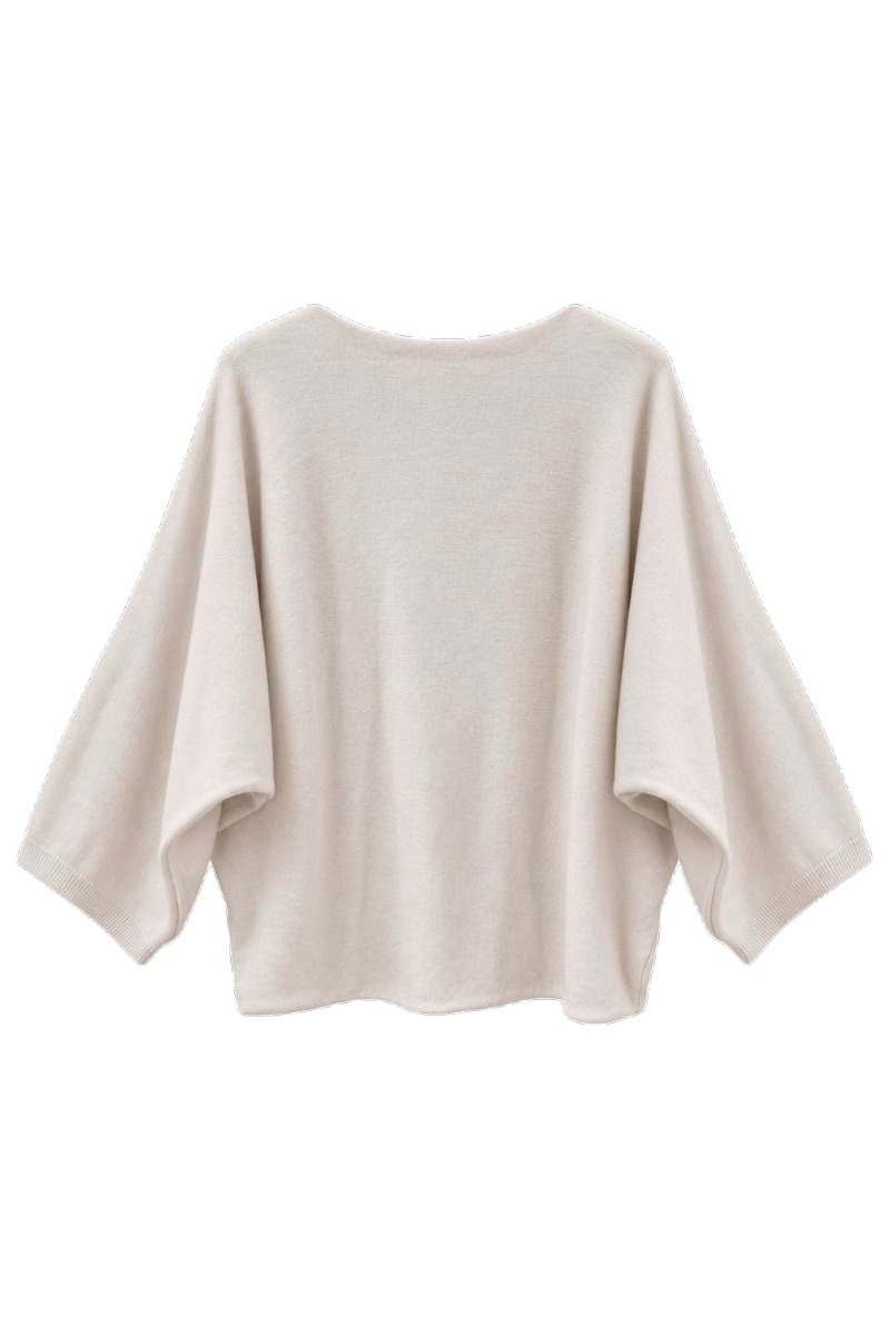 Oversized Feinstrickpullover mit Dolman Ärmeln