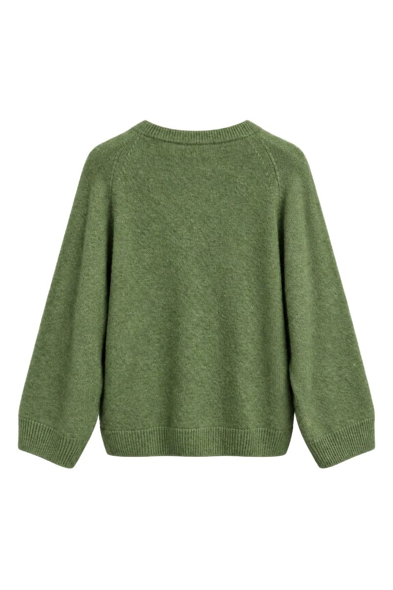 Damenpullover aus Alpaka-Wollmix mit Rundhals