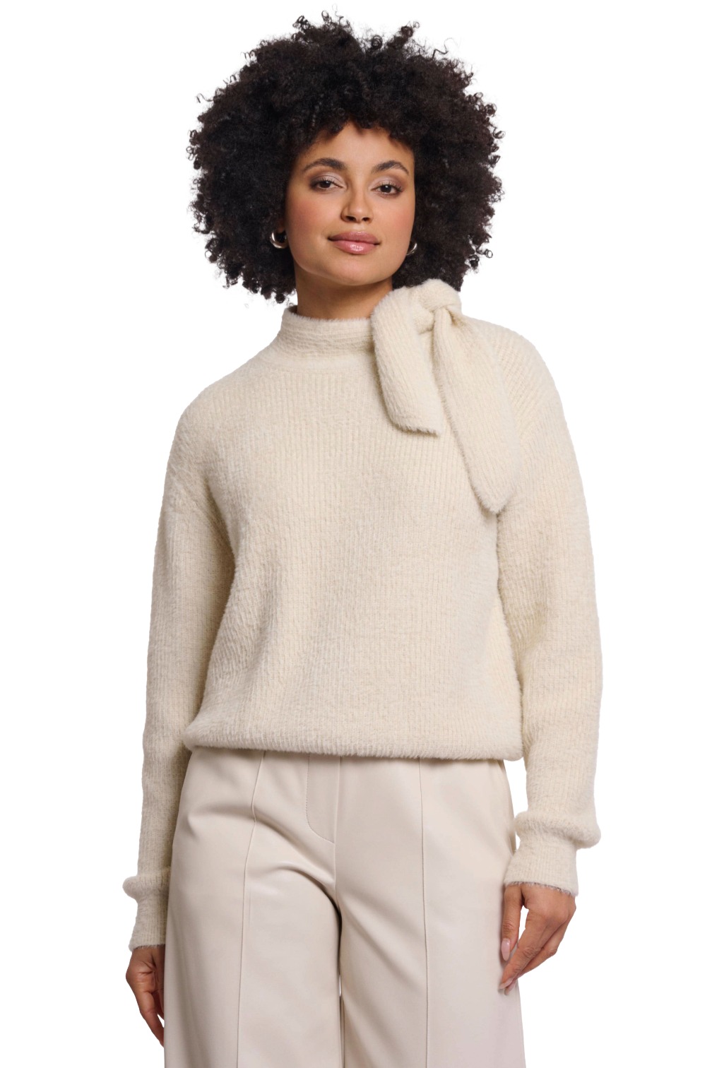 Rino & Pelle „Griselda“ Damen Pullover mit Schleifenkragen
